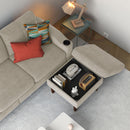 3 Seater Convertible Combination L Shaped Sofa With Footstools With Storage by Unique Piece Furniture