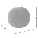 Luna 12" Round Sphere Accent Ball Throw Pillow - Burnt
