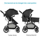 2-in-1 Foldable Pushchair Newborn Infant Baby Stroller by LJGDeals