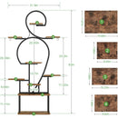 9-Tier Indoor Plant Stand with Grow Light by HouseOfZazla