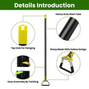 46.06in Adjustable Garden Hoe Handheld Stirrup Hula Hoe Scuffle Loop Hoe Gardening Weeder Cultivator Weeding Rake for Weeding/Loosening Soil