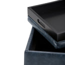 Rockwood - Upholstered Cube Storage Ottoman With Tray by Unique Piece Furniture