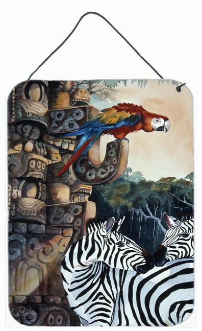 Zebras and Parrots Wall or Door Hanging Prints JMK1200DS1216