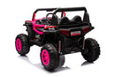 12V7A*1 30W*4 Four-Wheel Drive Seat One Button Start, Forward And Backward, High And Low Speed, Music, Front Light, Power Display, Two Doors Can Open, 2.4G R / C, Seat Belt Four Wheel Absorber by HouseOfZazla