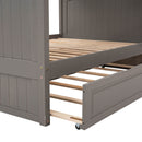 Bunk Bed With Twin Size Trundle, Guardrails by HouseOfZazla