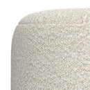 Chantal - Round Pouf - White by HouseOfZazla