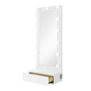 Elisa - Narrow Tall Mirror With Speaker And Drawer by HouseOfZazla