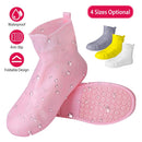 Waterproof Shoe Covers Reusable Not-Slip Rain Shoe Covers Protectors Foldable TPEÊRubber Shoe Protectors For Men Women Kids