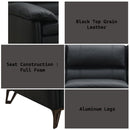 Eilene - Chair - Black Top Grain Leather