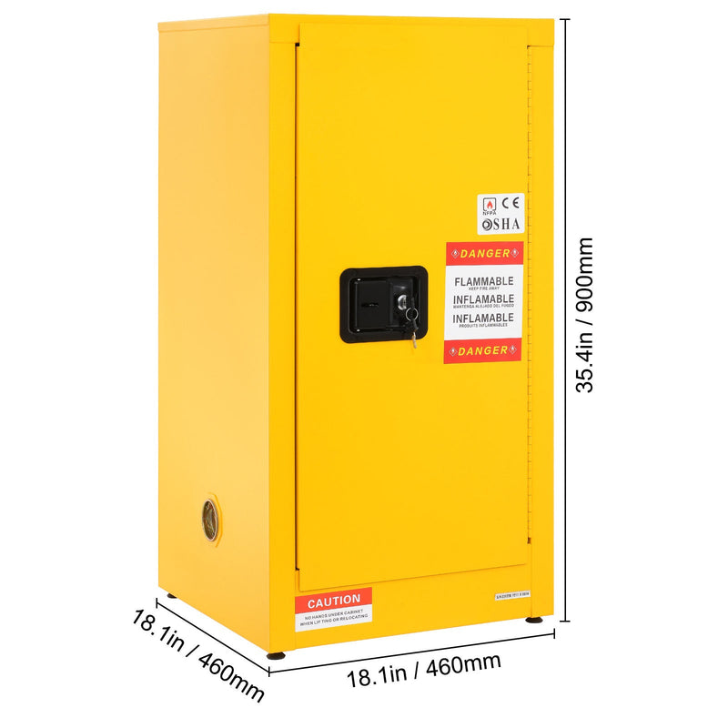 Galvanized Steel Flammable Storage Cabinet, photo 8 of 10