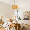 Boho Rattan 3-Light Chandelier