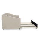 Upholstered Daybed With USB Charging & Pull Out Bed by HouseOfZazla
