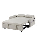 Pull Out Sleep Sofa Bed Loveseats Sofa Couch With Adjsutable Backrest, Storage Pockets, 2 Soft Pillows, USB Ports For Living Room, Bedroom, Apartment, Office by HouseOfZazla