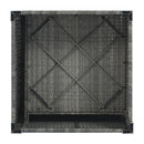 8-Pieces Outdoor Patio Furniture Sets, Garden Conversation Wicker Sofa Set, Single Sofa Combinable, Beige Cushions Gray Wicker