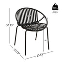 7 Piece Dining Set With Stackable Chairs by HouseOfZazla