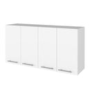 Kitchen Cabinet Durham Four Doors - White by HouseOfZazla