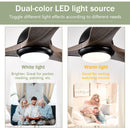 Indoor Outdoor Ceiling Fan With Light With Remote Control, Noiseless Reversible Motor, 6 Speed, 3 Color by HouseOfZazla