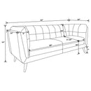 Maximillion - Tuxedo Arms Sofa - Brown by HouseOfZazla