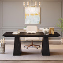 Executive Desk, Workstation With Double Pedestal For Home Office by HouseOfZazla
