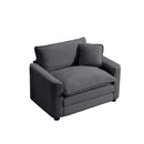 Modern Classic Fabric Single Chair Deep Seat Sofa With Pillow
