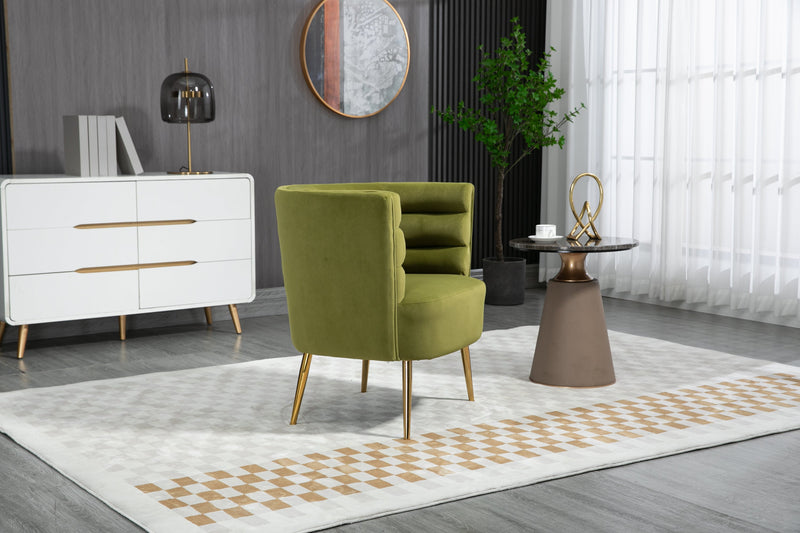 Accent Chair, leisure single chair with Golden feet