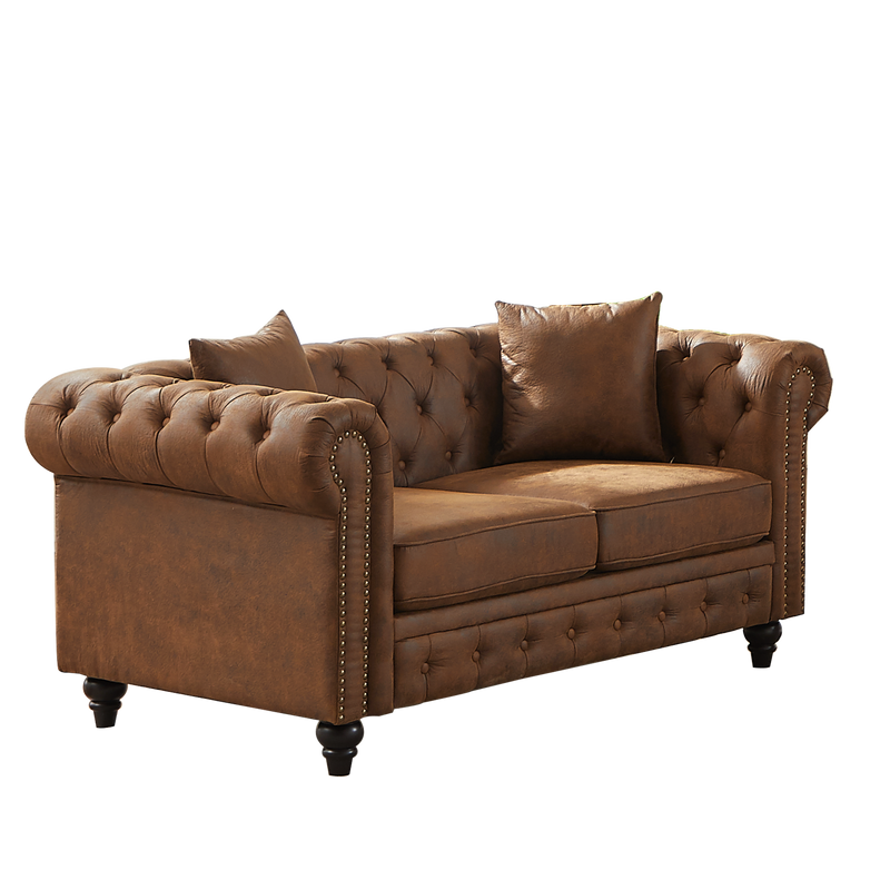 FX 63.5" Contemporary Design Chesterfield Sofa, photo 9 of 10