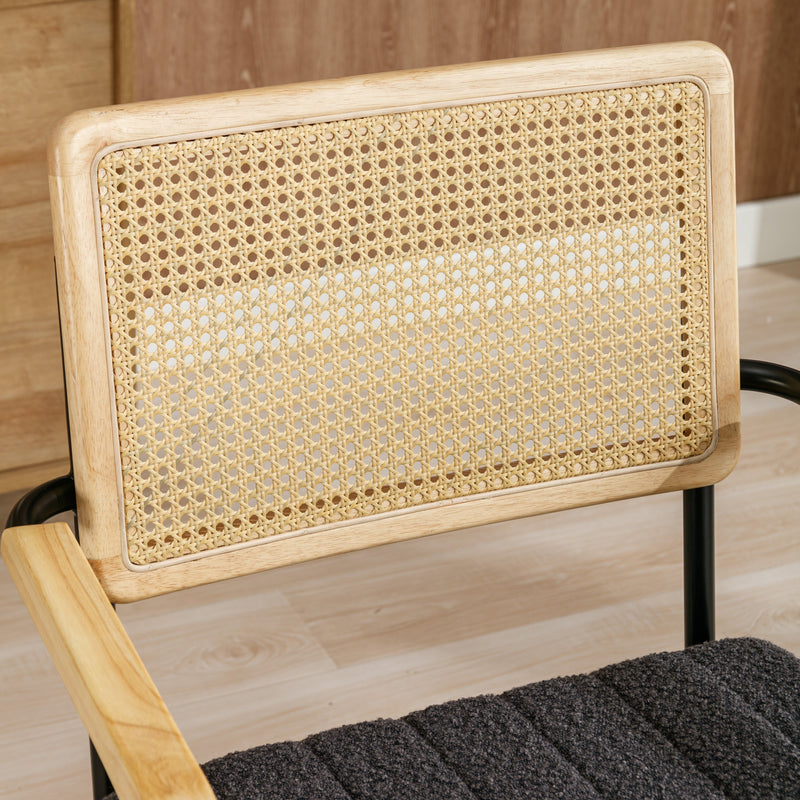 Accent Chair - Modern Industrial Slant Armchair with Metal Frame - Premium High Density Soft Single chair for Living Room Bedroom