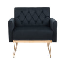 Accent Chair, leisure single sofa with Rose Golden feet