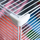 18" 5 Tier Hamster Cage with Tubes and Tunnels, Small Animal Cage with Portable Carry Handle, Rat Gerbil Cage with Water Bottle, Food Dish, Exercise Wheel