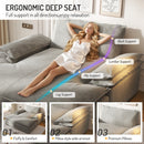 Modern Oversized Double Chaise Lounge Chair