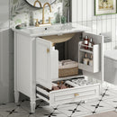 Freestanding Vanity With 1 Drawer & 2 Soft Close Doors With Door Mounted Storage by HouseOfZazla