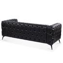 Square Arm Removable Cushion 3 Seater Sofa by HouseOfZazla