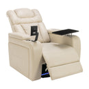 270 Degree Swivel Power Recliner With Tray Table, Phone Holder, Cup Holder, USB Port by HouseOfZazla