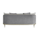 Fernando - Sofa With 5 Pillows - Champagne / Gray