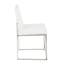 Fuji - Contemporary Modern Elegance High Back Dining Chair (Set of 2) by HouseOfZazla