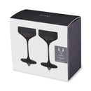Reserve Nouveau Crystal Coupe Glasses in Smoke Set of 2 by Viski