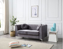 Glam Styled Micro Suede Loveseat