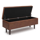Shay - Large Square Coffee Table Storage Ottoman Mid-Century Style