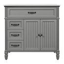 Bathroom Vanity With Sink, Freestanding Cabinet & Drawers by HouseOfZazla
