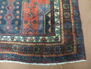 4' X 9' Antique Handmade Turkish Tribal Oriental Geometric Wool Rug