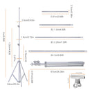 6.5×10ft Photography Backdrop Stand – Adjustable Studio Support Set