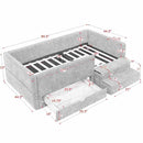 Safe Kids Bed With Guardrails And Storage by HouseOfZazla