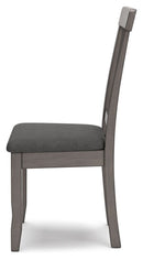 Shullden - 5 Pc. - Drop Leaf Table, 4 Side Chairs - Gray