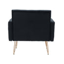 Accent Chair, leisure single sofa with Rose Golden feet