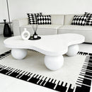 Cloud Shaped Coffee Table With 3 Ball Legs For Living Room