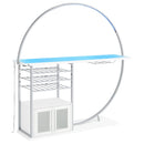 Casey - 2 Door Home Bar Storage Bar With Customizable Lighting - White