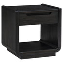 Leandro 2-piece Wood Coffee and End Table Set Burnished Black