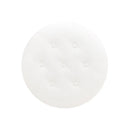 Yolanda - Round Upholstered Accent Ottoman - Almond White by HouseOfZazla