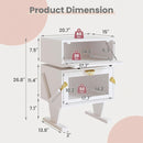 Robot LED Nightstand With 360° Rotating Drawer by HouseOfZazla