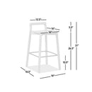 Sven - Modern Minimalist Low Back Counter Stool - Dark Brown Walnut by HouseOfZazla